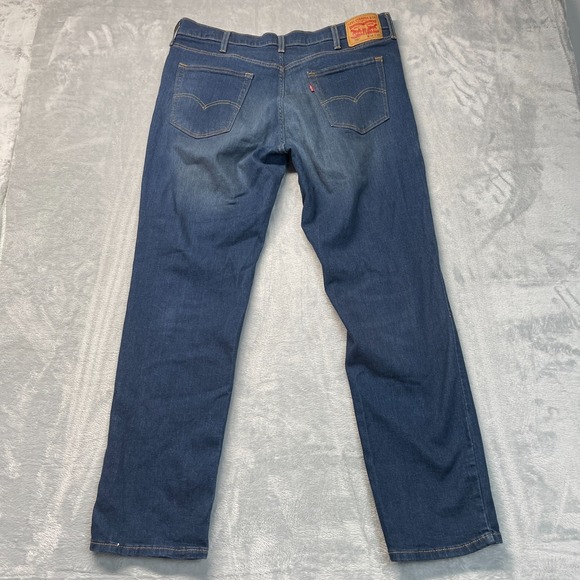 Levi's 541 Jeans Mens 38x34 Blue Denim Whiskered Red Tab Low Waist Straight Leg - Picture 2 of 9